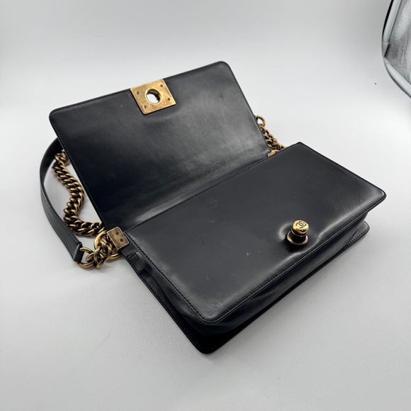Chanel Black Boy Leather Handbag - Picture 9 of 13